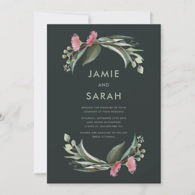Faire-part de mariage Australian Native Gum Blosso (Devant)