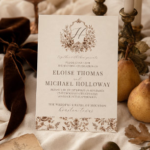 Faire-part de mariage automnal Heirloom Harvest Cr