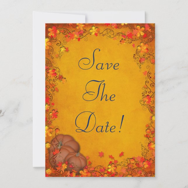 Faire-part de mariage Automne Bliss (Devant)