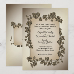 Faire-part de mariage Automne Vines 14 x 19,7 cm