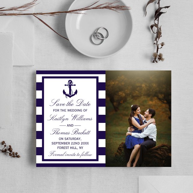 Faire-part de mariage avec ancre nautique (Créateur téléchargé)