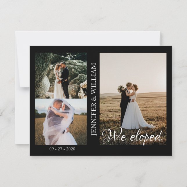 Faire-part de mariage avec collage de photos Nous  (Devant)