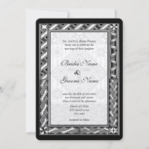 Faire-part de mariage avec croix en verre chrétien