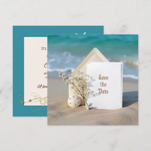 Faire-part de mariage avec étoile de mer