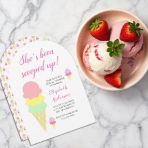 Faire-part de mariage avec glace à la cuillère