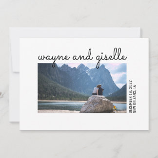 Faire-part de mariage avec photo