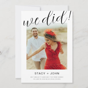 Faire-part de mariage avec photo