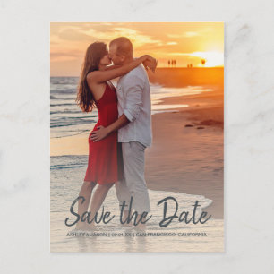 Faire-part de mariage avec photo de fiançailles à 