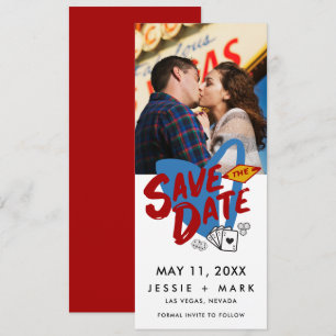 Faire-part de mariage avec photo de Las Vegas à en