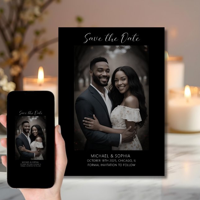 Faire part de mariage avec photo de Save the Date  (Créateur téléchargé)