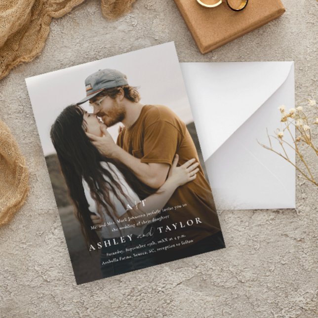 Faire-Part de Mariage avec Photo et Monogramme de  (Créateur téléchargé)