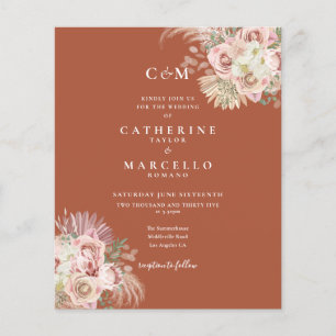 Faire-part de mariage avec photo et monogramme d'H
