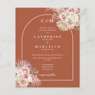 Faire-part de mariage avec photo et monogramme d'h