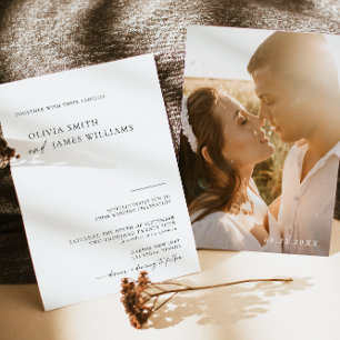 Faire-part de mariage Avec Photo, Invitation Photo