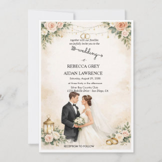 Faire-part de mariage avec superposition simple no