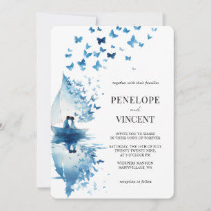 Faire-part de mariage Balnéaire Romantique