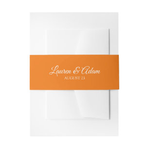 Faire-Part de Mariage Bandeau Ventre / Enveloppe