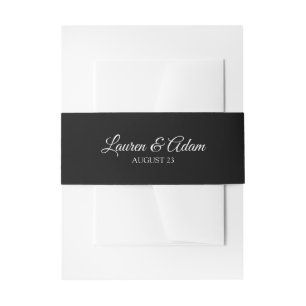 Faire-Part de Mariage Bandeau Ventre / Enveloppe