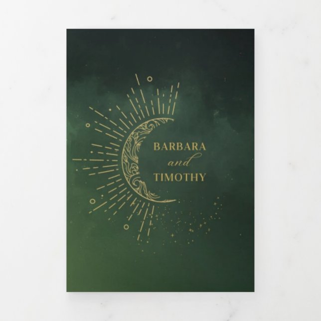 Faire-part de mariage Barbara + Tim Trifold R13 (Page de couverture)