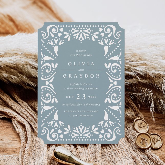 Faire-part de mariage Beaux-Arts | Tourmaline (Créateur téléchargé)