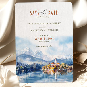 Faire-part de mariage Bled Slovénie Date de réserv