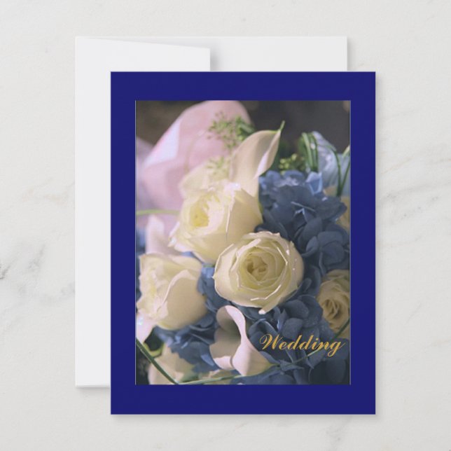 Faire-part de mariage Blue Dream (Devant)