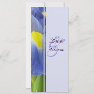 Faire-part de mariage Blue Iris
