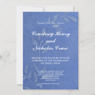 Faire-part de mariage Blue Vine