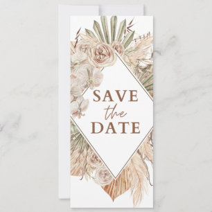 Faire-part de mariage Bohème à aquarelle beige pou