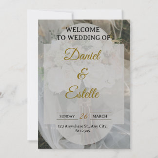 Faire-part de mariage Bohème Moderne | Flo beige é