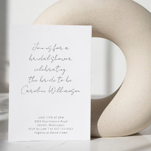 Faire-Part de Mariage Bohème Moderne Noir et Blanc