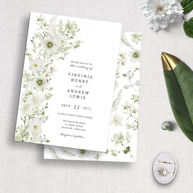 Faire-Part de Mariage Bohème Rustique avec Feuilla (Créateur téléchargé)