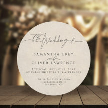 Faire-part de mariage bohème vintage minimaliste