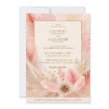 Faire-part de mariage Boho Blossom