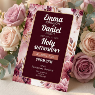 Faire-Part de Mariage Boho Dreams Holy Matrimony