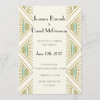 Faire-part de mariage Boho Gatsby