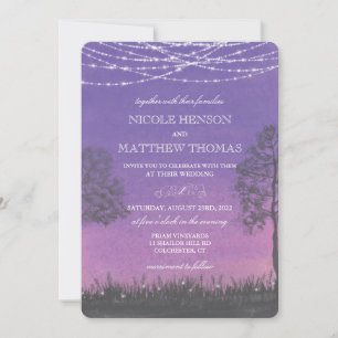Faire-part de mariage bois rustique forestier
