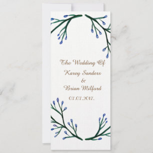 Faire-part de mariage botanique