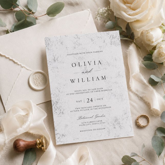 Faire-part de mariage botanique de luxe (Créateur téléchargé)
