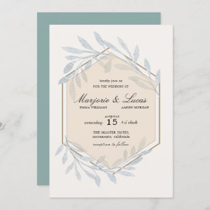 Faire-part de mariage Botanique douce