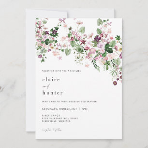 Faire-part de mariage botanique Invitation de verd