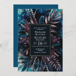 faire-part de mariage botanique Moody Bouquet