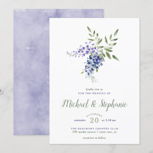 Faire-part de mariage Bouquet de Wisteria