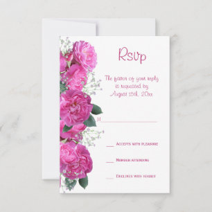 Faire-part de mariage bouquet floral romantique