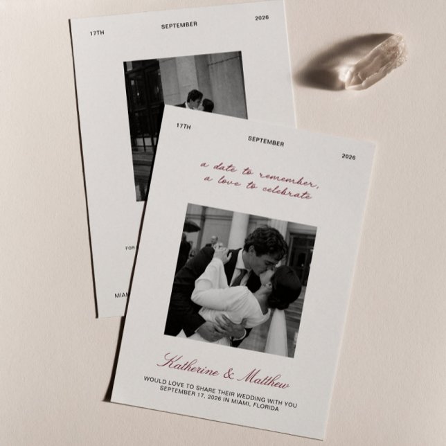 Faire-part de mariage Bourgogne (Créateur téléchargé)