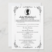 Faire-part de mariage Bridgerton – Style Régence  