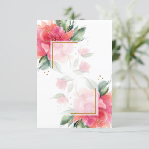 Faire-part de mariage budget jardin Rose vierge