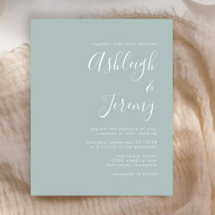 Faire-part de mariage Budget Moderne en verre de m