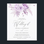 Faire-part de mariage budgétaire floral Rose lavan<br><div class="desc">Faire-part de mariage budgétaire floral Rose lavande</div>
