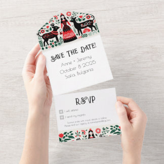 Faire-part de mariage bulgare RSVP